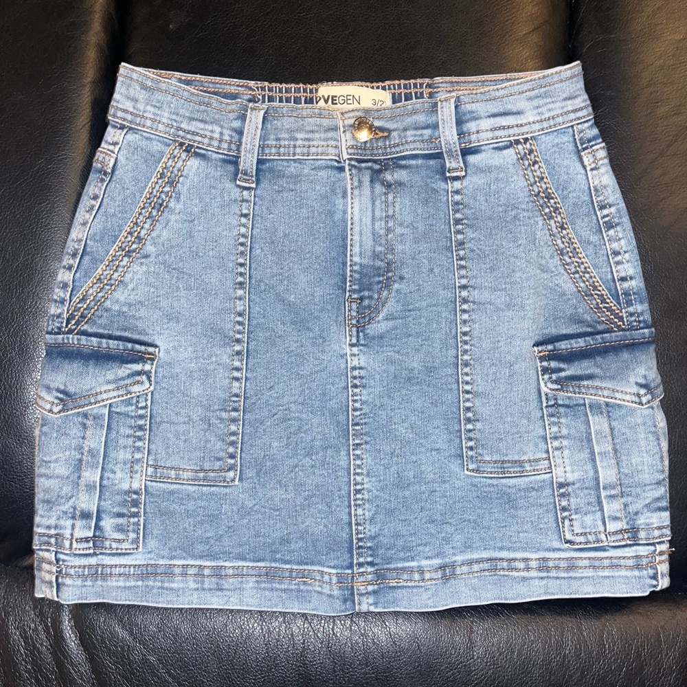 Blue Denim Skirt